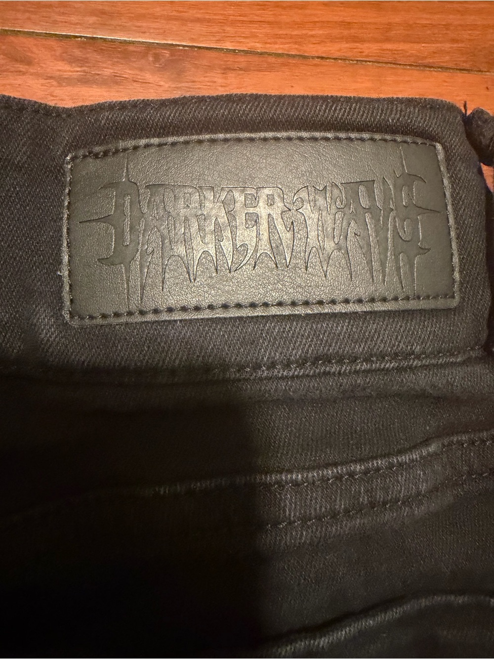Darker Wavs black EPIC flared jeans pants dollskill sizes XS - Picture 10 of 11